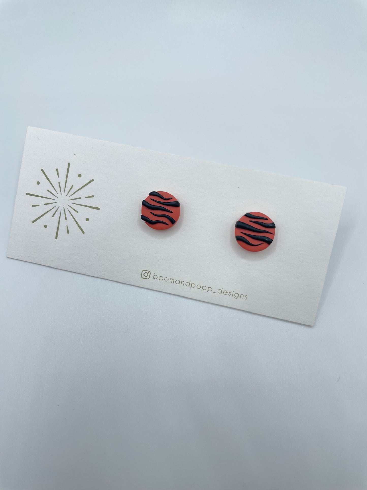Tiger Stripe Studs
